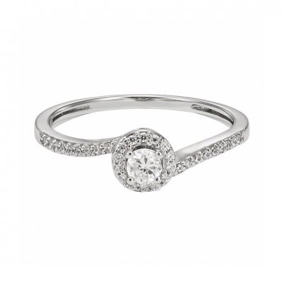 Sterling Silver Cubic Zirconia Bridal Ring